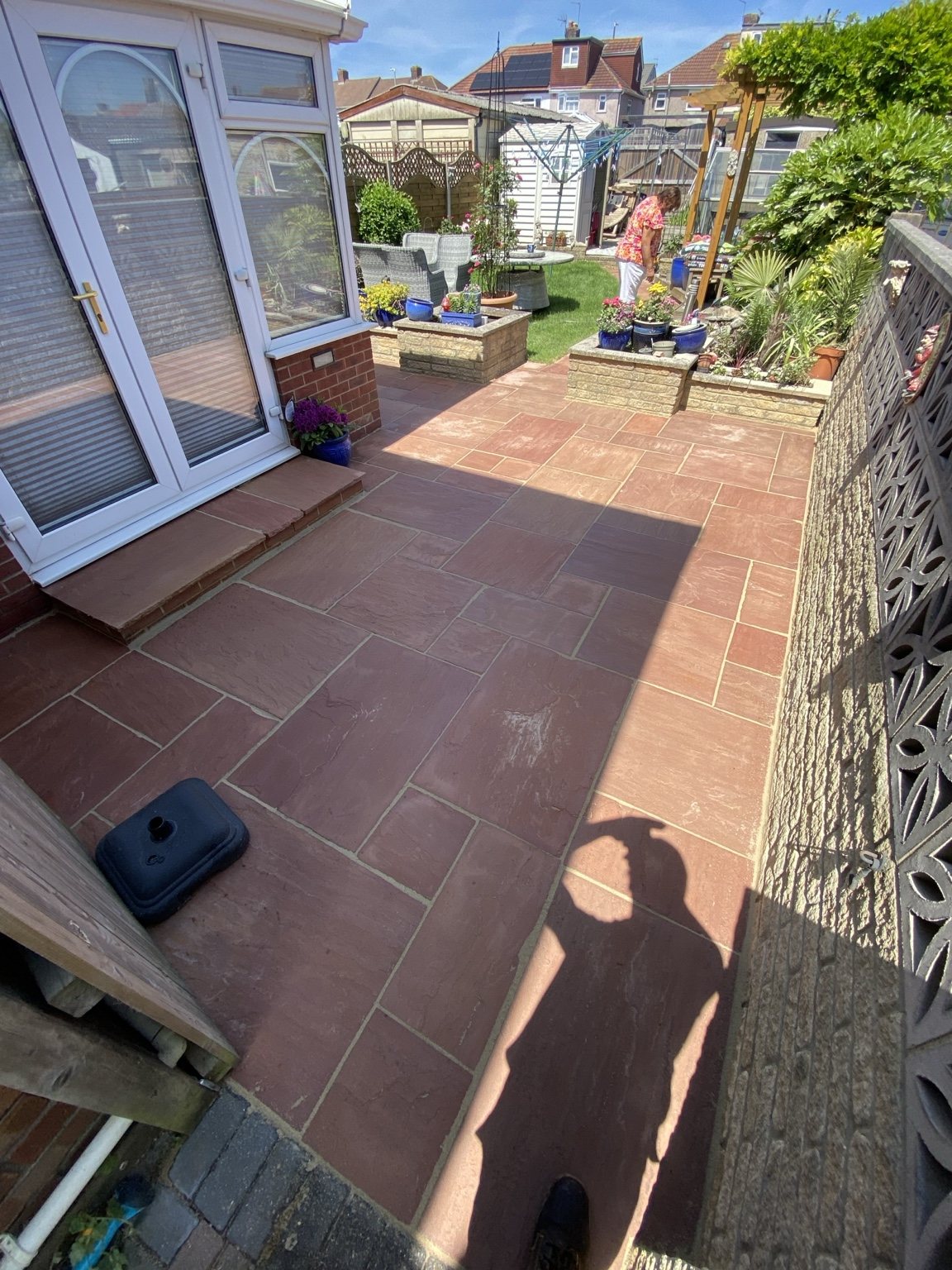 Completed exterior cleaning result